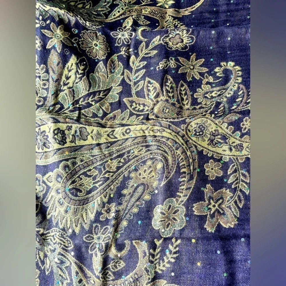 NWOT Pashmina Inspired Multi-Color Fringe Scarf